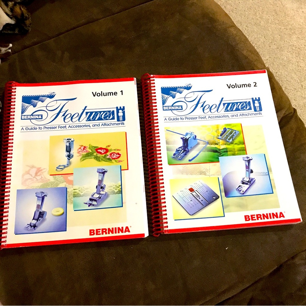 Bernina Feetures a Guide to Presser Feet & Accessories volumes 1 & 2 book books